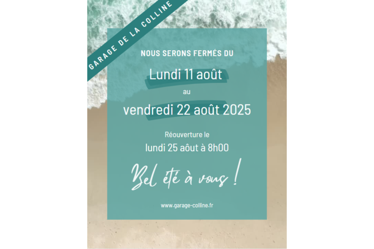 fermeture annuelle 2025