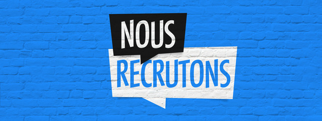 nous recrutons